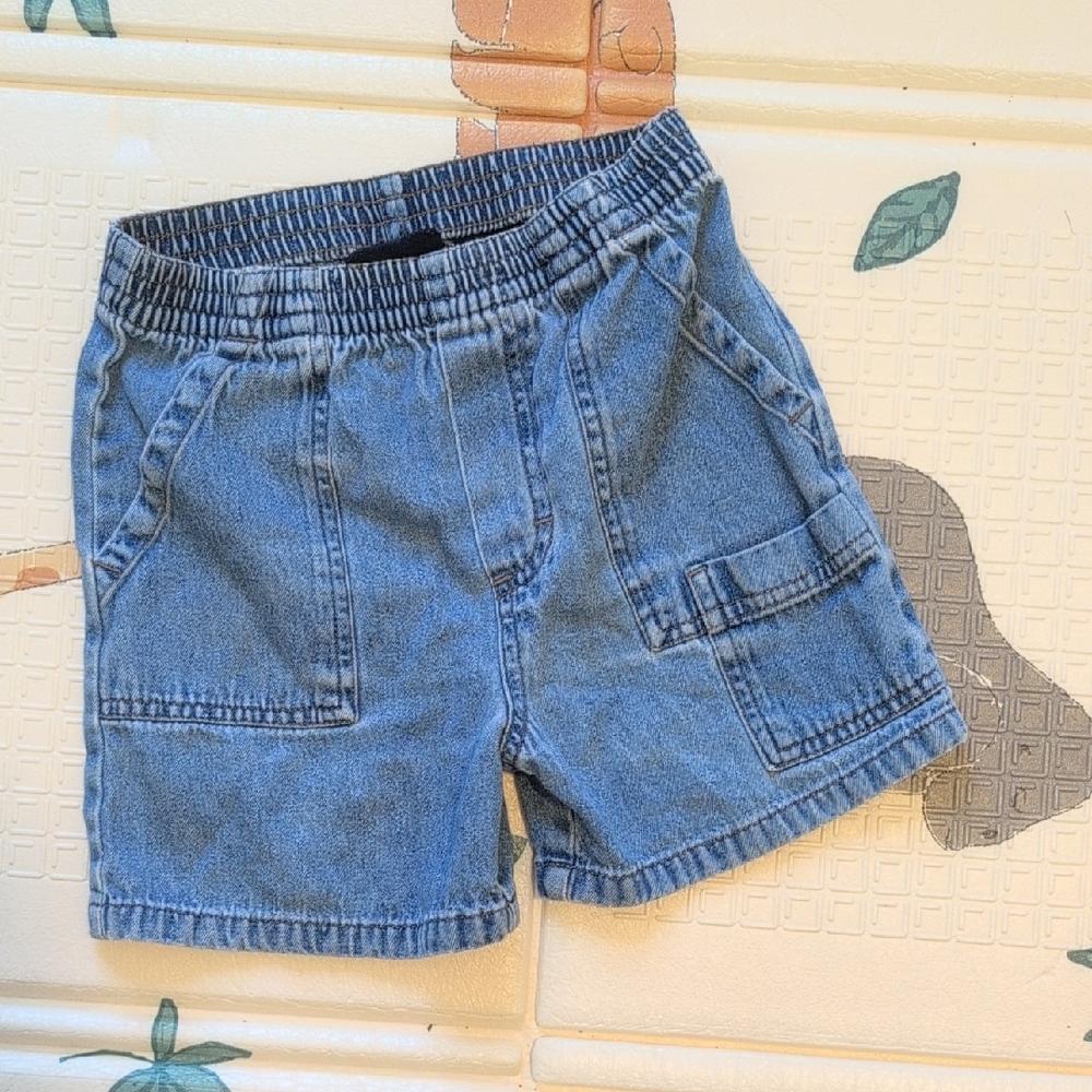 Vintage Faded Glory Denim Cargo Toddler Shorts